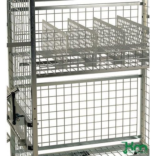 Konga medium duty shelf trolley system - back panel (set of 2)