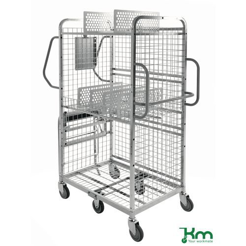 Konga medium duty shelf trolley system - back panel (set of 2)