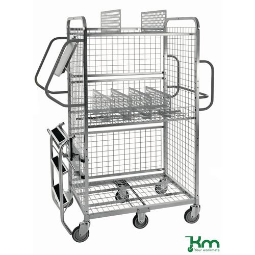 Konga medium duty shelf trolley system - back panel (set of 3)