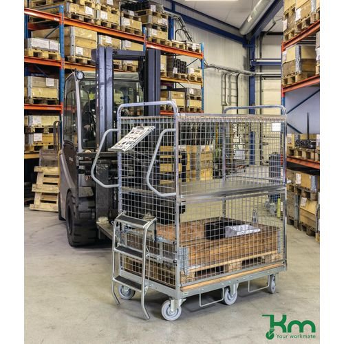 Konga heavy duty shelf trolley - ladder with 2 handles