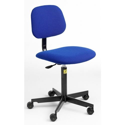Low Esd Chair, Low Esd Chair, Fabric Blue