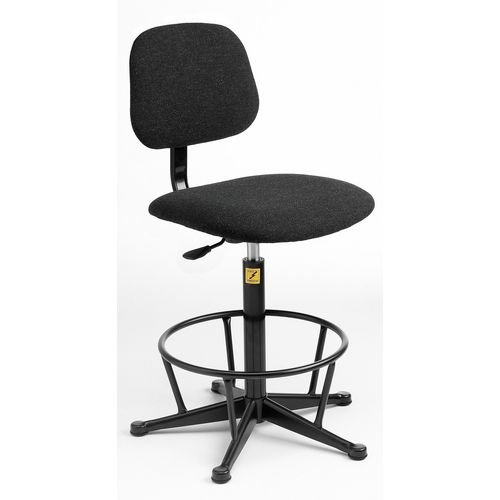 High Esd Chair, High Esd Chair, Fabric Charcoal