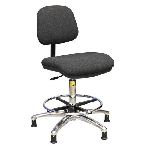High Esd Intermediate Chair, Fabric Charcoal