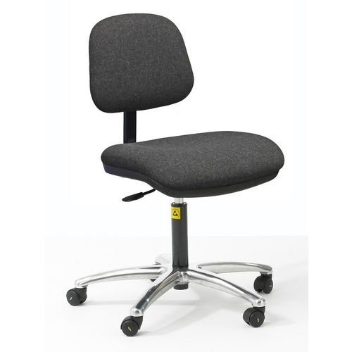 Low Esd Intermediate Chair, Fabric Charcoal