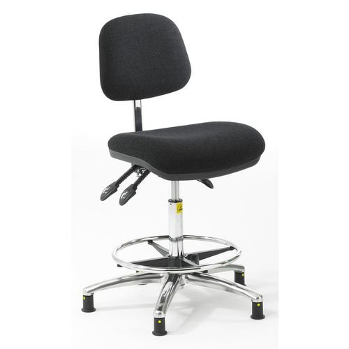 High Esd Ergonomic Chair, Fabric Charcoal