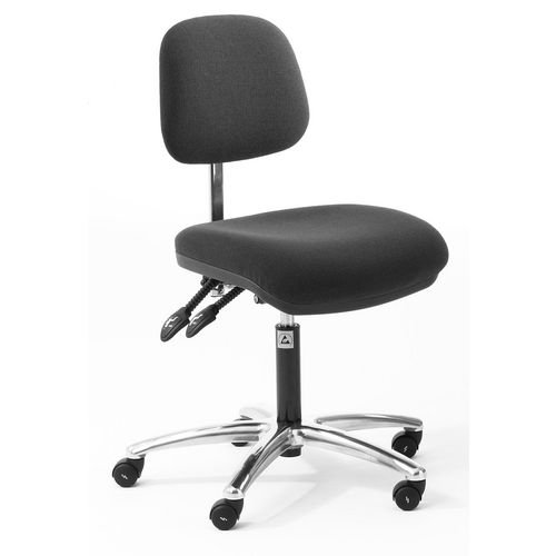 Low Esd Ergonomic Chair, Fabric Charcoal