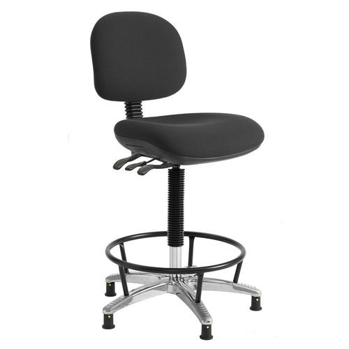 High Esd Heavy Duty 160Kg / 25 Stone Operator Chair, Fabric Charcoal