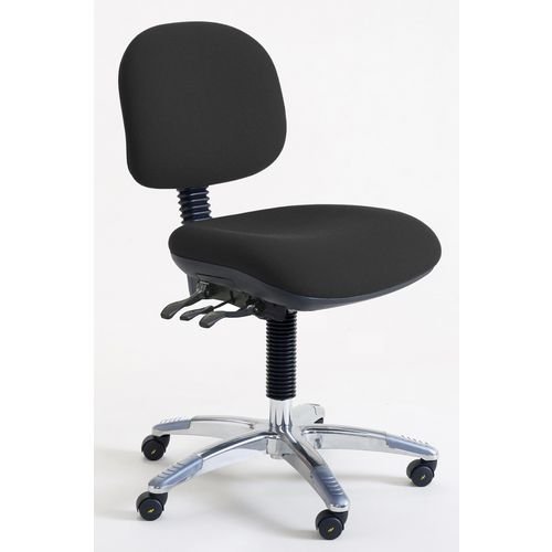 Low Esd Heavy Duty 160Kg / 25 Stone Operator Chair, Fabric Charcoal