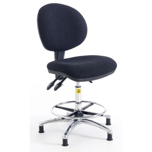 High Esd Fully Ergonomic Chair, Fabric Charcoal