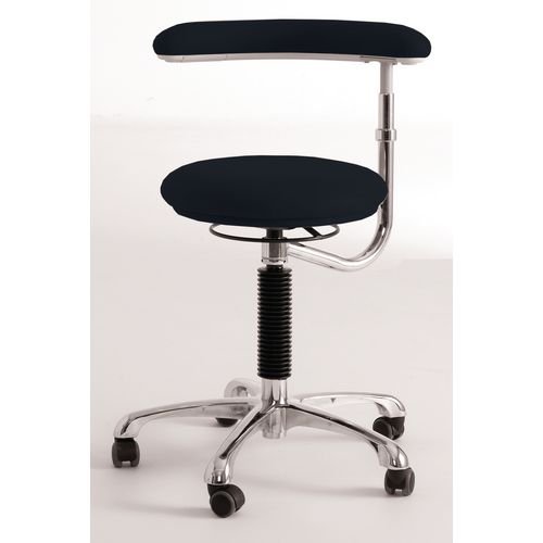 Stool With Rotating Arm, Black