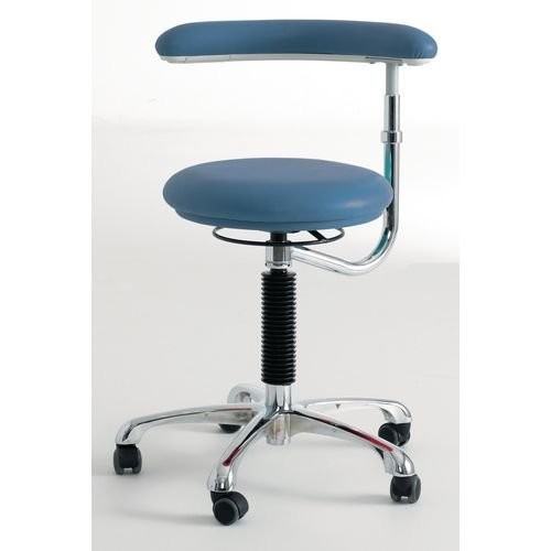 Stool With Rotating Arm, Sapphire