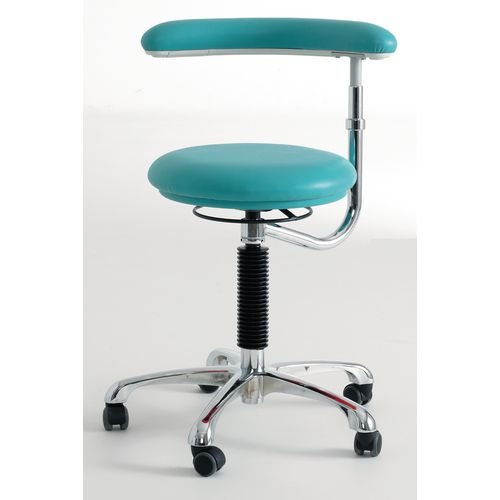 Stool With Rotating Arm, Sea Green