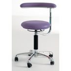 Stool with Rotating Arm, Lilac