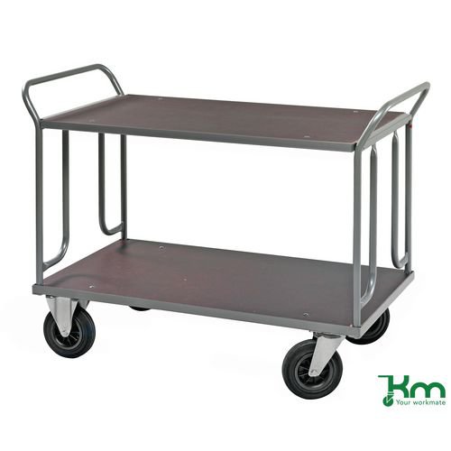 Konga heavy duty platform truck - table top, 700mm width