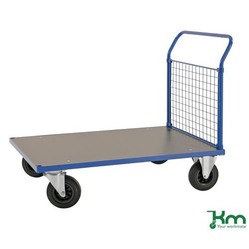 Konga heavy duty platform truck with mesh sides, braked