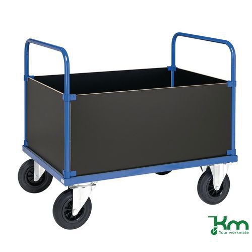 Konga galvanised steel deck box trucks, braked