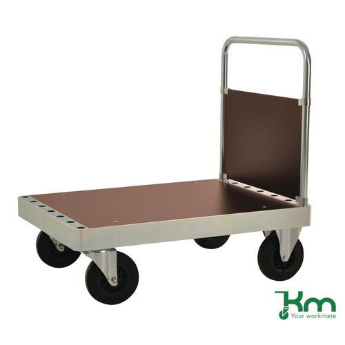 Konga extra heavy duty zinc plated single-ended platform truck