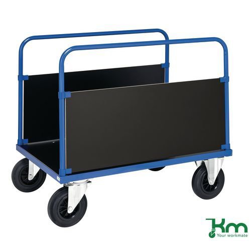 Konga heavy duty platform trucks, double sided, braked