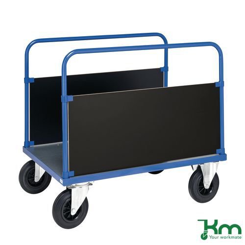 Konga galvanised steel deck platform trucks, double sided