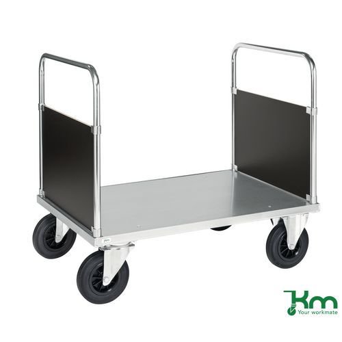 Konga heavy duty galvanised platform truck, double ended