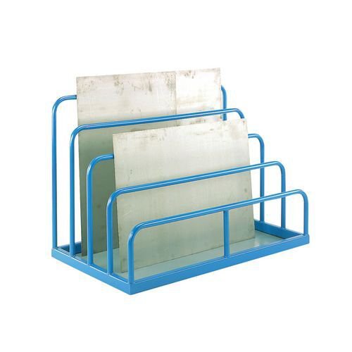 Variable height sheet storage rack