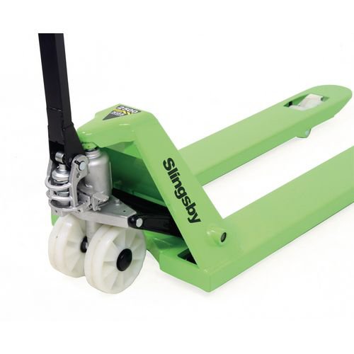 Capacity kg: 2500. Colour: Green. Fork Blade Width mm: 160. Fork Height Lowered mm: 80. Fork Height Raised mm: 200. Fork Length mm: 1150. Fork Lowered Height mm: 80. Fork Raised Height mm: 200. Fork Width mm: 550. Height mm: 1521. Length mm: 1230. Material: Steel. Max. Fork Height mm: 200. No. of Rollers: 4. No. of Wheels: 2. Overall Height mm: 1521. Overall Length mm: 1230. Overall Width mm: 550. Raised Fork Height mm: 200. Roller Material: Nylon. Weight kg: 70. Wheel Diameter mm: 175. Wheel Type: Nylon. Width Over Forks mm: 550.