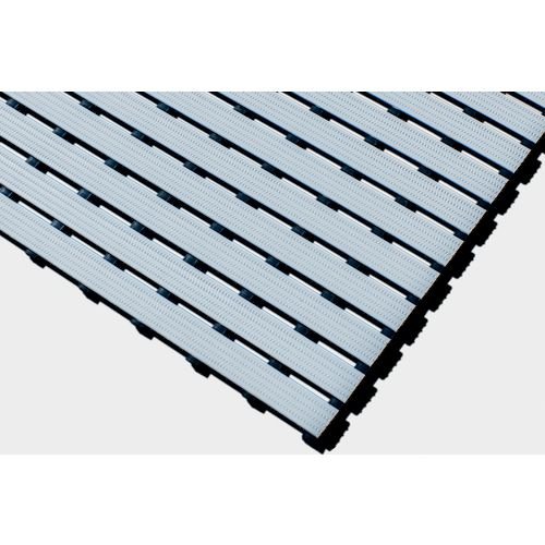 Heavy Duty Pvc Slatted Duckboard, 100Cm X 10M Roll, Grey