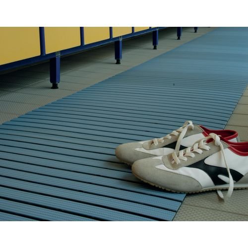 Heavy Duty Pvc Slatted Duckboard, 80Cm X 10M Roll, White