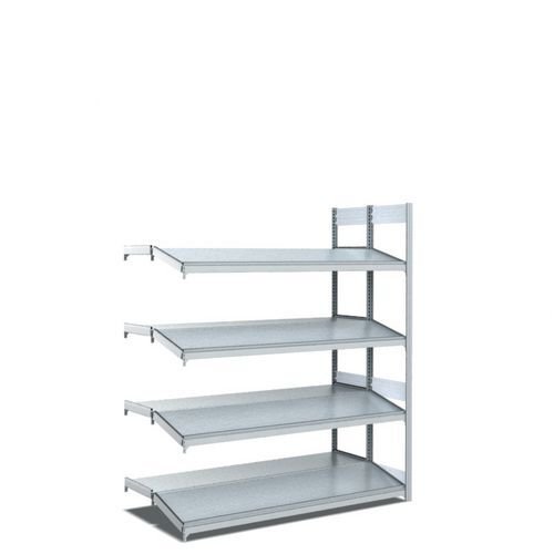 Kanban shelving - rear shelf straight, front shelf inclined