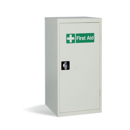 Small Single Door First Aid Cabinet Complete With 2No. Adjustable Shelves