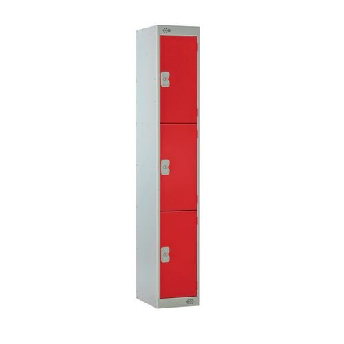 Locker Three Door1800X300X300 - Red Door