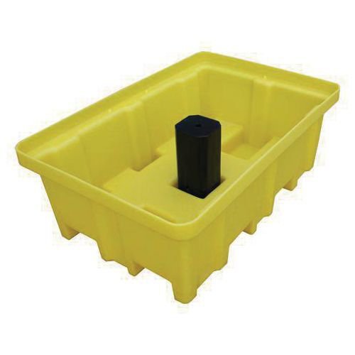 2 drum sump pallet with 4-way forklift access