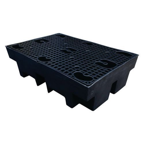 Recycled plastic sump pallet