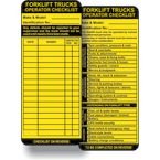 Forklift Tag Inserts (pack of 50)