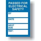 Pat Testing Mini Taginsert - Blue (pack of 20)