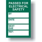 Pat Testing Mini Taginsert - Green (pack of 20)