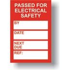 Pat Testing Mini Taginsert - Red (pack of 20)