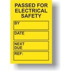 Pat Testing Mini Taginsert - Yellow (pack of 20)