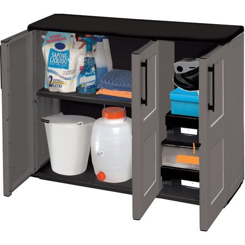 Plastic utility cupboards - 1 shelf