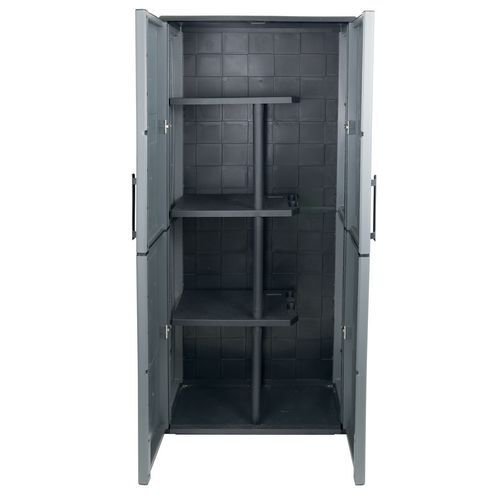 Plastic utility cupboards - 3 half shelves