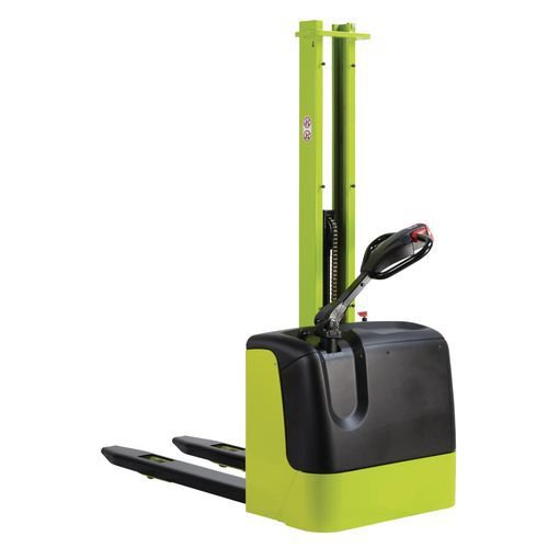 Fully powered pallet stacker, with basic handle