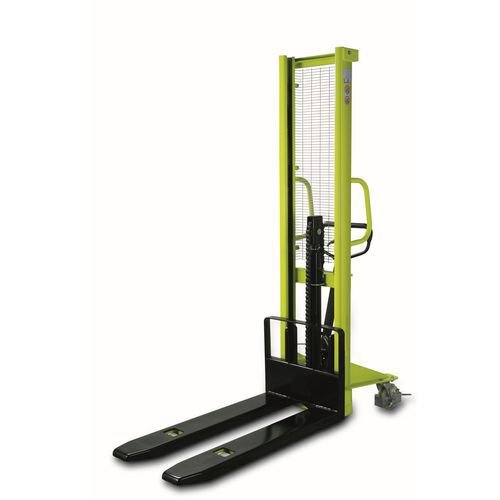 1000kg Manually operated pallet stacker, 1000kg 1600mm lift