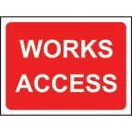 1050 X 750 mm Temporarysign - Works Access