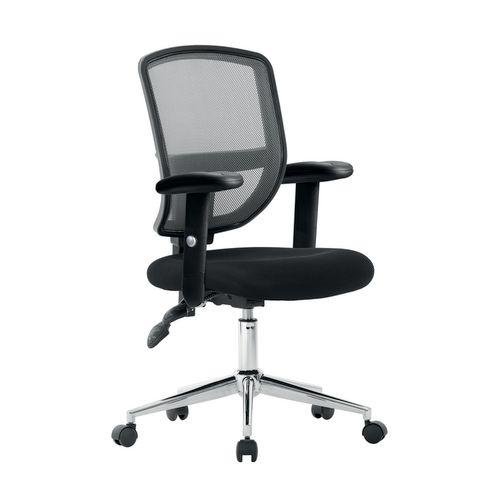 Coloured mesh back operator chairs