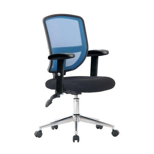 Coloured mesh back operator chairs