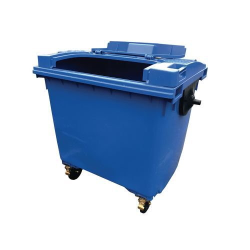 1100L flat lid (lid in lid) wheelie bin