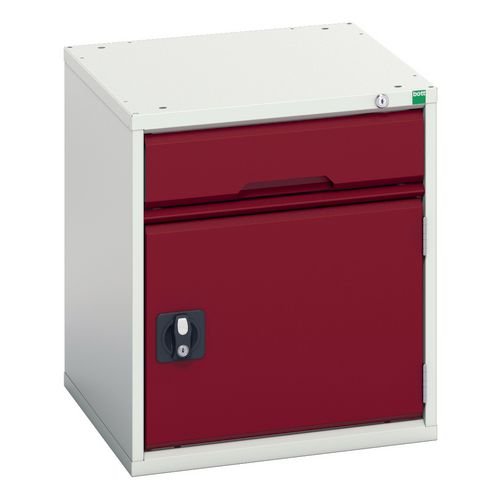 1 Drawer/Cupboard - Red
