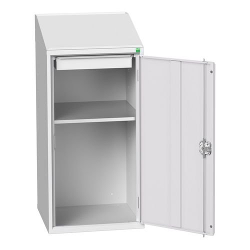 Document Station With Sloping Top 500mm Wide - Light Grey