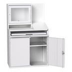 Computer Workstation - Light Grey