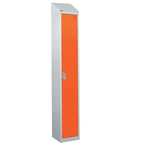 Laminate Splash Door Lockers With Sloping Top - 1 Compartment - Clementine Door